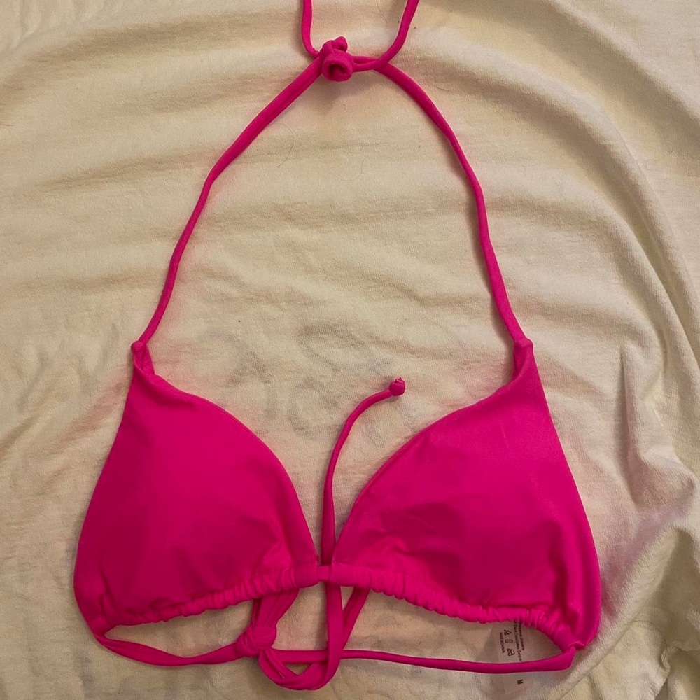SHEIN hot pink bikini top